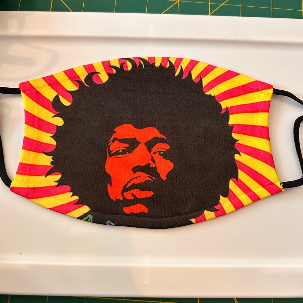 - Jimi Hendrix Music Face Covering Mask